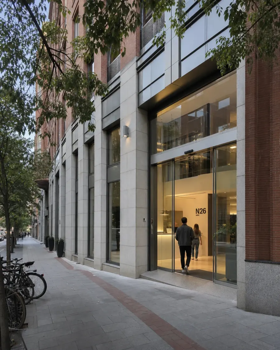 An N26 office entrance in Madrid