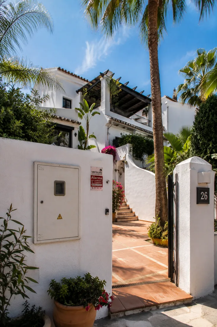 An electricity meter and consumer unit in a Spanish home